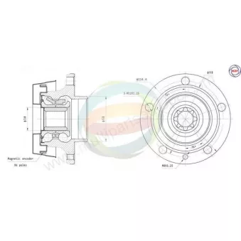 Roulement de roue arrière ODM-MULTIPARTS 70-350028