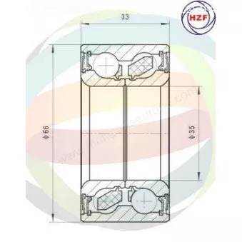 Roulement de roue avant ODM-MULTIPARTS 70-350056