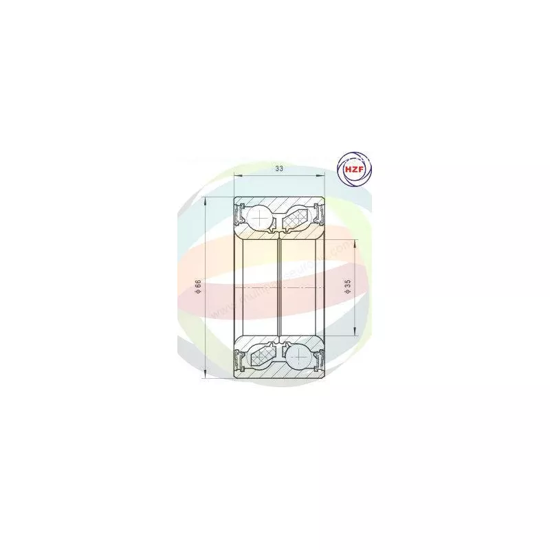 Roulement de roue avant ODM-MULTIPARTS 70-350056