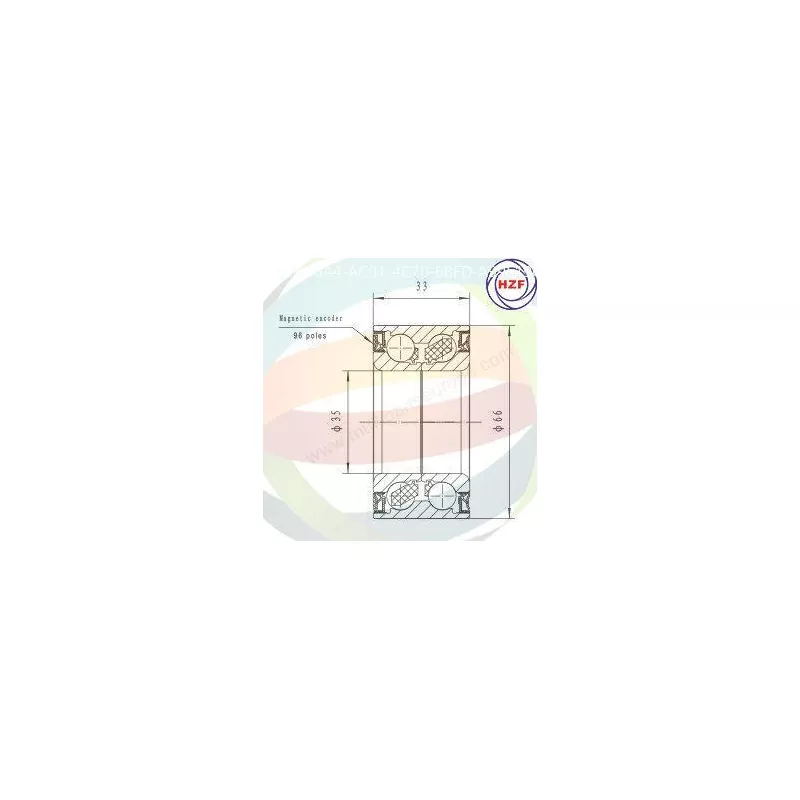 Roulement de roue arrière ODM-MULTIPARTS 70-350060