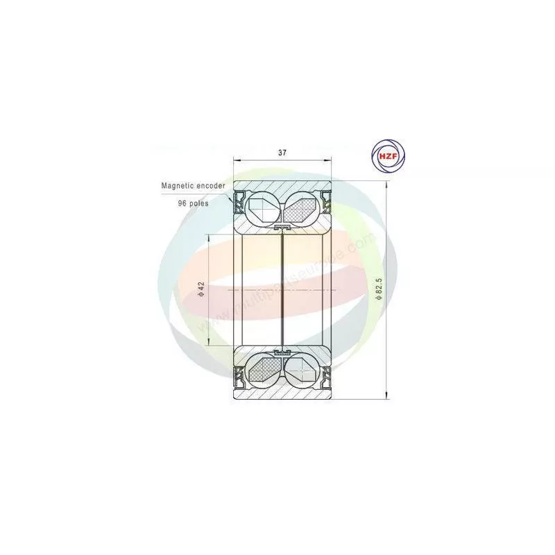 Roulement de roue avant ODM-MULTIPARTS 70-350080