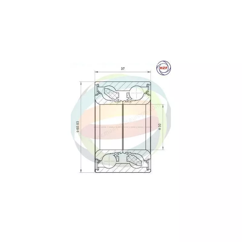 Roulement de roue avant ODM-MULTIPARTS 70-350103