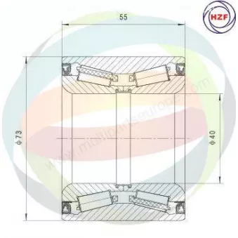 Roulement de roue arrière ODM-MULTIPARTS 70-400003