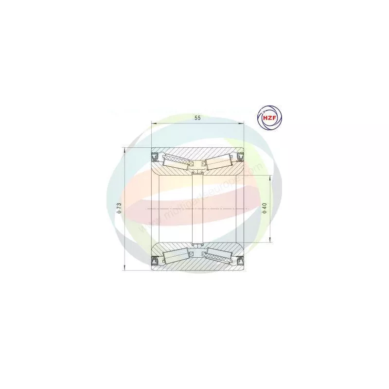 Roulement de roue arrière ODM-MULTIPARTS 70-400003
