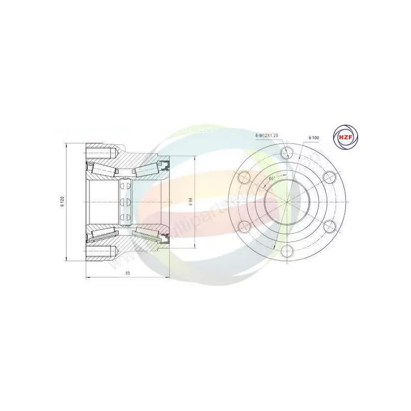 Roulement de roue avant ODM-MULTIPARTS 70-400006