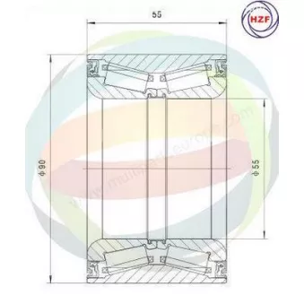 Roulement de roue arrière ODM-MULTIPARTS 70-400013