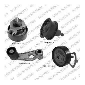 Kit de distribution DELPHI KDB347
