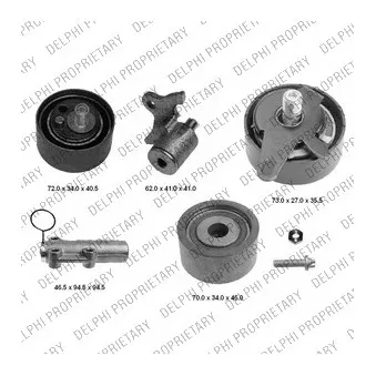 Kit de distribution DELPHI KDB472