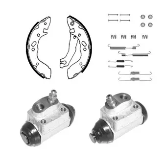 Kit de freins arrière (prémontés) DELPHI