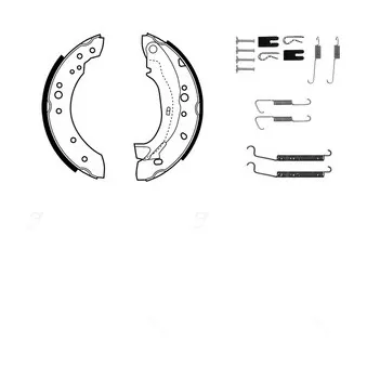 Kit de freins arrière (prémontés) DELPHI KP1089
