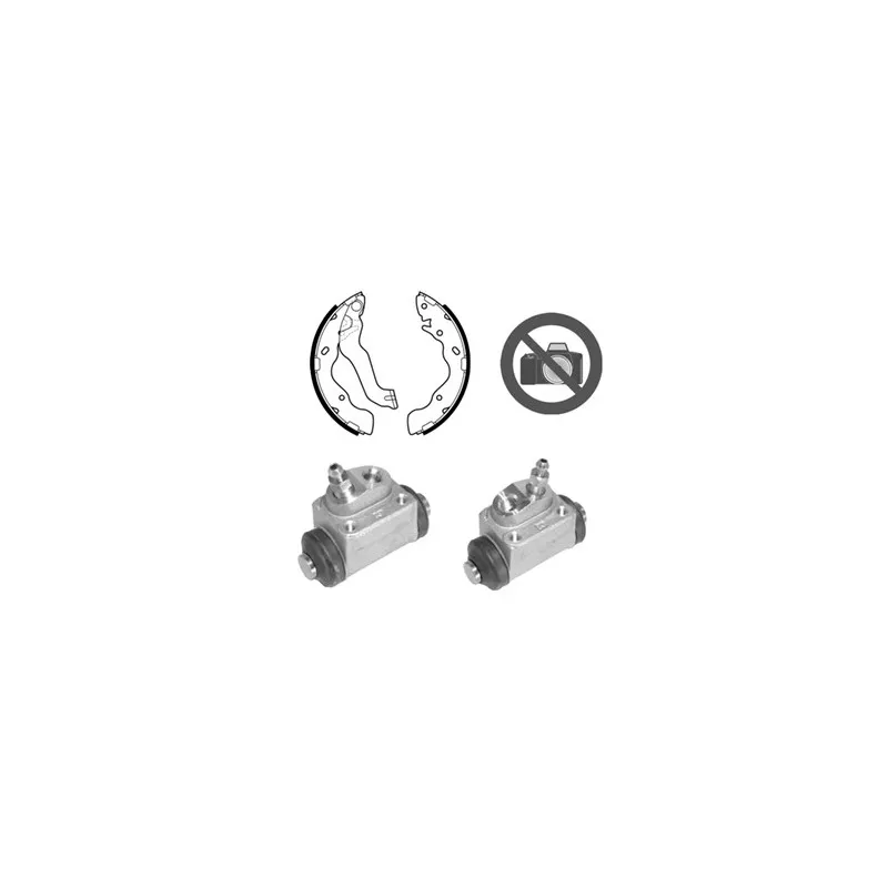 Kit de freins arrière (prémontés) DELPHI KP1106