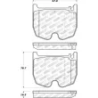 Jeu de 4 plaquettes de frein avant STOPTECH 309.09830 - Visuel 3