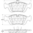 Jeu de 4 plaquettes de frein avant STOPTECH 309.05580 - Visuel 3