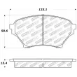 Jeu de 4 plaquettes de frein avant STOPTECH 309.08900 - Visuel 3