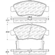 Jeu de 4 plaquettes de frein avant STOPTECH 309.06210 - Visuel 3