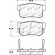 Jeu de 4 plaquettes de frein avant STOPTECH 309.05370 - Visuel 3
