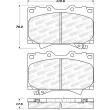 Jeu de 4 plaquettes de frein avant STOPTECH 309.07720 - Visuel 3