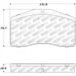 Jeu de 4 plaquettes de frein avant STOPTECH 309.05940 - Visuel 3