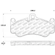 Jeu de 4 plaquettes de frein avant STOPTECH 309.09910 - Visuel 3