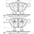 Jeu de 4 plaquettes de frein avant STOPTECH 309.11510 - Visuel 3