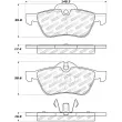 Jeu de 4 plaquettes de frein avant STOPTECH 309.09390 - Visuel 3