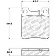 Jeu de 4 plaquettes de frein STOPTECH 309.06030 - Visuel 3