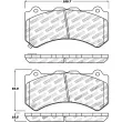 Jeu de 4 plaquettes de frein avant STOPTECH 309.13820 - Visuel 3