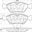 Jeu de 4 plaquettes de frein avant STOPTECH 309.02530 - Visuel 3