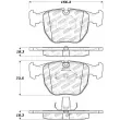 Jeu de 4 plaquettes de frein avant STOPTECH 309.06810 - Visuel 3