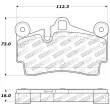 Jeu de 4 plaquettes de frein STOPTECH 309.09780 - Visuel 3