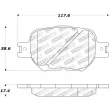 Jeu de 4 plaquettes de frein avant STOPTECH 309.08170 - Visuel 3