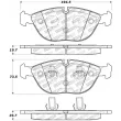 Jeu de 4 plaquettes de frein avant STOPTECH 309.06820 - Visuel 3