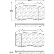 Jeu de 4 plaquettes de frein avant STOPTECH 309.05921 - Visuel 2