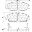 Jeu de 4 plaquettes de frein avant STOPTECH 309.04650 - Visuel 2