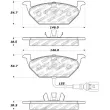 Jeu de 4 plaquettes de frein avant STOPTECH 309.07681 - Visuel 2