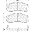 Jeu de 4 plaquettes de frein avant STOPTECH 309.04700 - Visuel 2