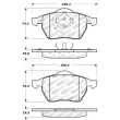 Jeu de 4 plaquettes de frein avant STOPTECH 309.06870 - Visuel 2