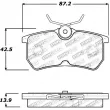 Jeu de 4 plaquettes de frein STOPTECH 309.08860 - Visuel 2