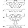 Jeu de 4 plaquettes de frein STOPTECH 309.06921 - Visuel 2
