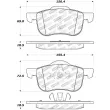 Jeu de 4 plaquettes de frein avant STOPTECH 309.07940 - Visuel 2