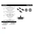 Jeu de 4 plaquettes de frein STOPTECH 309.06921 - Visuel 3
