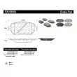 Jeu de 4 plaquettes de frein avant STOPTECH 309.09080 - Visuel 3