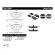 Jeu de 4 plaquettes de frein avant STOPTECH 309.07680 - Visuel 3