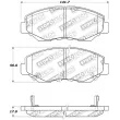 Jeu de 4 plaquettes de frein avant STOPTECH 309.09140 - Visuel 2