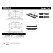 Jeu de 4 plaquettes de frein avant STOPTECH 309.09240 - Visuel 3