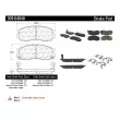 Jeu de 4 plaquettes de frein avant STOPTECH 309.04840 - Visuel 3