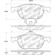 Jeu de 4 plaquettes de frein avant STOPTECH 309.10440 - Visuel 2