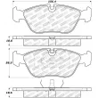 Jeu de 4 plaquettes de frein avant STOPTECH 309.06180 - Visuel 2
