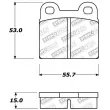 Jeu de 4 plaquettes de frein avant STOPTECH 309.00300 - Visuel 2