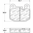 Jeu de 4 plaquettes de frein avant STOPTECH 309.01740 - Visuel 2